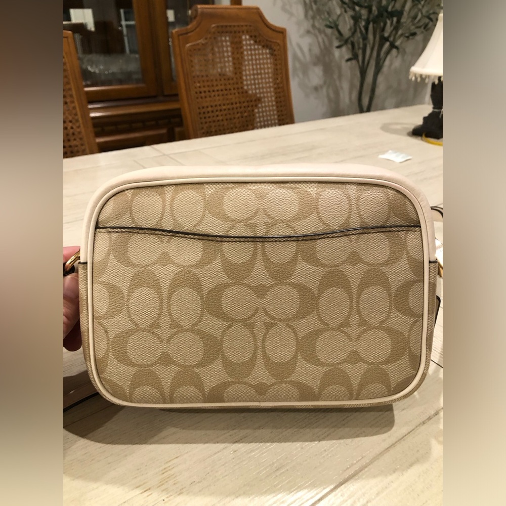 Coach Jamie Camera Crossbody CR135 Signature Canvas Light Khaki Chalk w/hangtag - Picture 3 of 14